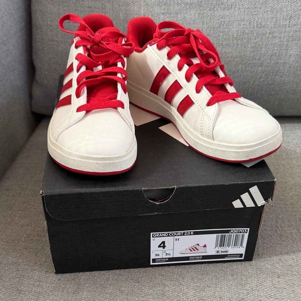 Adidas Kids' Sneakers in Red and White